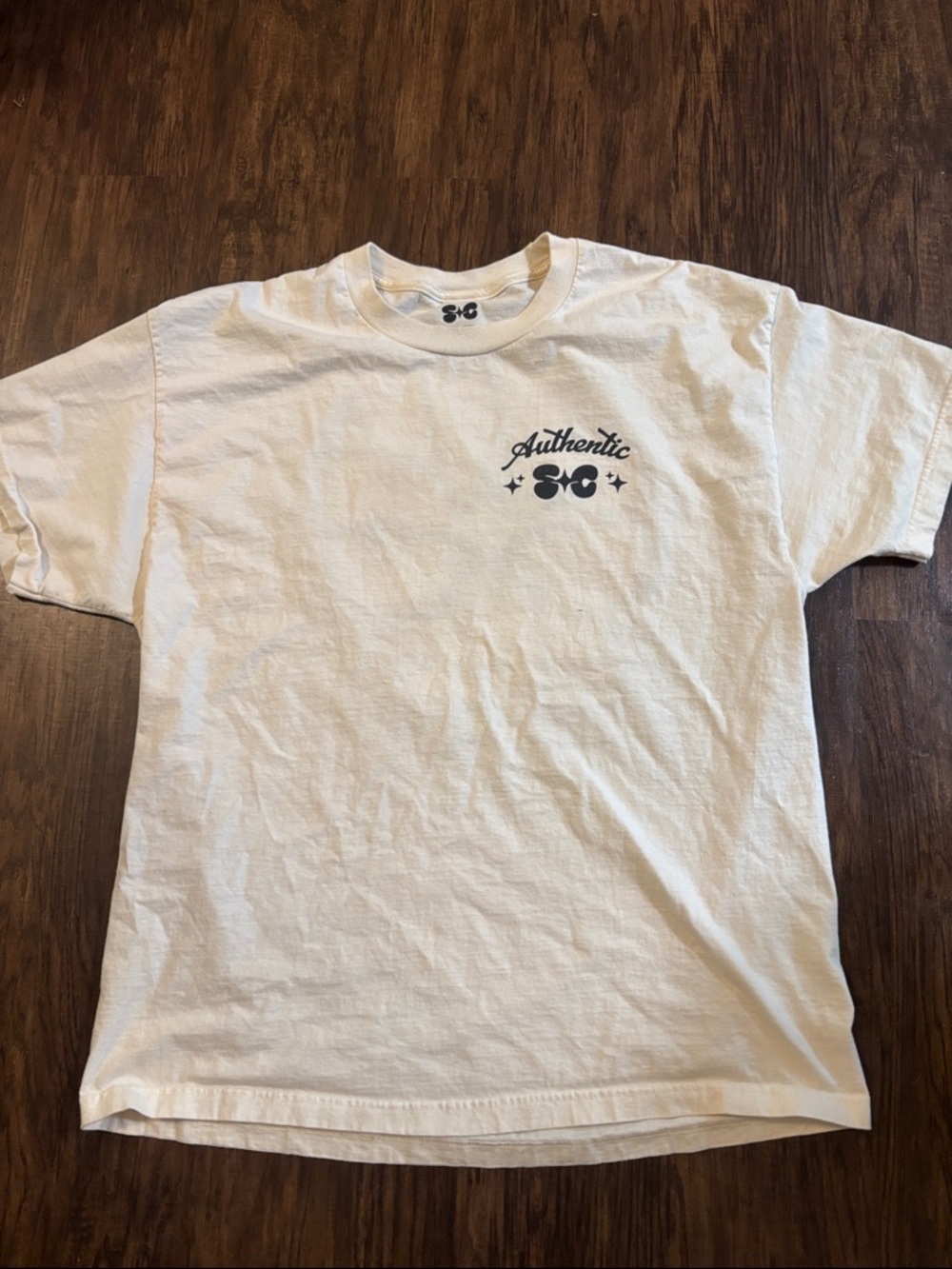 Authentic space camp XL off White Logo Crewneck T-Shirt Sturniolo Triplets
